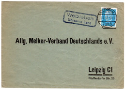 DR 1933, Landpost Stpl. WETZLEBEN Börssum Land Drucksache Brief M. 4 Pf. - Brieven En Documenten