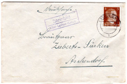 DR 1944, Landpost Stpl. STEINBILD über Lathen (Ems) Auf Brief M. 3 Pf. - Brieven En Documenten