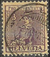 Schweiz Suisse Pro Juventute 1917: Walliserin Valaisanne Zu WI 7 Mi 133 Yv 154 ⊙ ELM 3.XII.17 (GLARUS) (Zu CHF 70.00) - Used Stamps