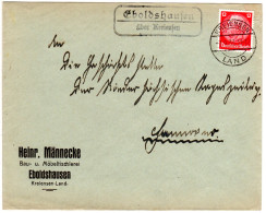 DR 1933, Landpost Stpl. EBOLDSHAUSEN über Kreiensen Auf Firmen Brief M. 12 Pf.  - Cartas & Documentos