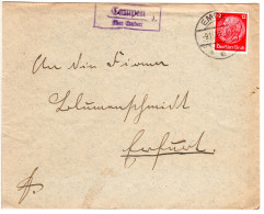 DR 1936, Landpost Stpl. CAMPEN über Emden Auf Brief M. 12 Pf.  - Cartas & Documentos