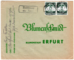 DR 1935, Landpost Stpl. KALTHAUS über Jauer Auf Brief M. 2x6 Pf. - Cartas & Documentos
