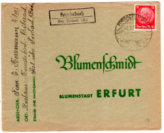 DR 1937, Landpost Stpl. HUNDSBACH über Forbach (B.) Auf Brief M. 12 Pf.   - Lettres & Documents