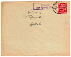 DR 1937, Landpost Stpl. KURSCHEID über Hennef (Sieg) Auf Brief M. 12 Pf.   - Lettres & Documents