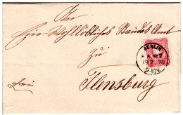 DR 1878, K1 BERLIN P.A.No.7 (Kuphal 100.-) Klar Auf Brief M. 10 Pfge.  - Lettres & Documents