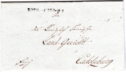 Bayern 1818, L1 ROTH M. Datum Auf Franko Brief V. Belmbrach N. Cadolzburg.  - Vorphilatelie