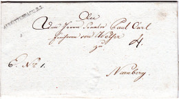 Bayern 1820, L1 ALTSITTENBACH.R.3. Auf Schönem Brief V. Hersbruck N. Nürnberg.  - Préphilatélie
