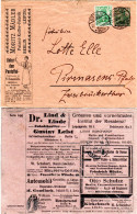 DR 1902, 5 Pf. Privatganzsache Anzeigenumschlag M. Zusatzfrankatur Ab Essen - Covers & Documents