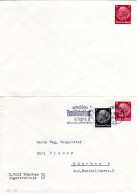 DR, 2 Gebr./ungebr. 15 Pf. Hindenburg Privatganzsachenumschläge - Lettres & Documents