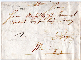 Bayern 1780, Porto Brief V. Weingarten N. Memmingen - Prephilately