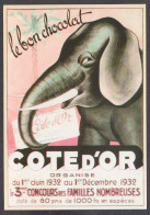 129872/ Chocolat Côte D'Or, Affiche Du 3e. Concours Pour Familles Nombreuses En 1932 - Advertising