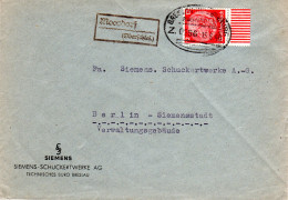 DR 1940, Aptierter Landpost Stpl. MOOSDORF...(Oberschles.) Auf BP-Brief M. 12 Pf - Lettres & Documents
