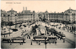 München Karlsplatz Rondell M. Tram Bahn Station, 1910 Gebr. Sw-AK - Autres & Non Classés
