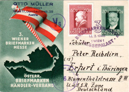 Österreich 1948, 20 Gr. Privat Ganzsache Österr. Briefmarken Händler-Verband - Briefe U. Dokumente