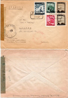 Österreich 1947, 5 Marken Auf Brief M. 2 Versch. Zensuren V. St. Andrä I.d. CH - Briefe U. Dokumente