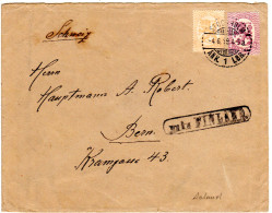 Aland 1919, Finnland 20+40 P. Auf Paquebot Schiffspost Brief M. Stpl. Stockholm - Andere & Zonder Classificatie