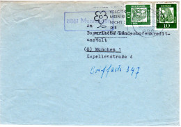 BRD 1963, Landpost Stpl. 8861 MUNNINGEN Auf Brief V. Nördlingen M. 2x10 Pf. - Lettres & Documents