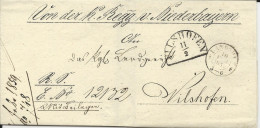 Bayern 1859, OPD Stpl. Landshut U. HKS VILSHOFEN Auf Schönem Vordruck Brief  - Briefe U. Dokumente