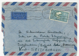 Norwegen 1958, Polar Brief V. Drammen A.d. Leiter D. Polen Expedition Sptzbergen - Sonstige & Ohne Zuordnung