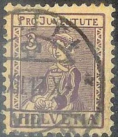 Schweiz Suisse Pro Juventute 1917: Walliserin Valaisanne Zu WI 7 Mi 133 Yv 154 Mit ⊙ RÜTI ?.XII.17 (Zumstein CHF 70.00) - Used Stamps