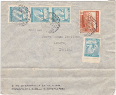 CHILE - BUSTA - BANCO DE LONDRES Y AMERICA DEL SUD -  VIAGGIATA PER GENOVA - ITALIA -1928 - Cile