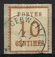 FRANCE Alsace-Lorraine Ca.1871:  Le Y&T 5, Sup. Obl. CAD "Gebweiler" Bleue - Used Stamps