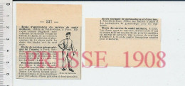 Doc 1908 Ecole Normale De Gymnastique Et D'escrime Ecole De Joinville-le-Pont Uniforme  231ZA5 - Non Classés