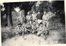 Petite Photo D'un Groupe De Militaires " Les Kakous " Groupe Choc Contrte Les Ebricots - War, Military