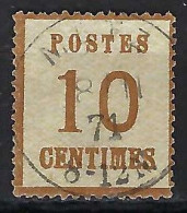 FRANCE Alsace-Lorraine Ca.1871:  Le Y&T 5, TB Obl. CAD "Metz" - Used Stamps