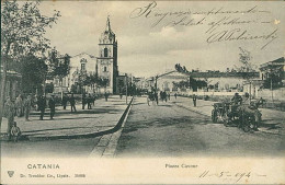 CATANIA - PIAZZA CAVOUR - EDIZIONE TRENKLER - SPEDITA 1904 (20972) - Catania