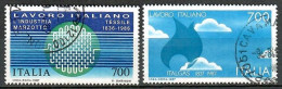 Italien 1987, MiNr. 2003 - 2004; Italienische Technologie Im Ausland; Gestempelt; Alb. 05 - 1981-90: Oblitérés