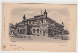 39094431 - Mainz. Stadthalle Ungelaufen  Um 1900 Leicht Fleckig, Sonst Gut Erhalten - Mainz