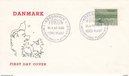 Dänemark DENMARK 10-04-1964 2 Int Plastic Messe - Briefe U. Dokumente