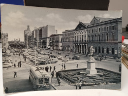 Cartolina Bari Corso Vittorio Emanuele,monumento A Nicolò Piccinni, Filobus 1966 - Bari