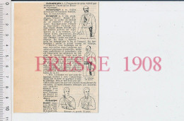 Doc 1908 Echarpe De Maire De Député écharpes Bandages Bandage 231ZA5 - Non Classés