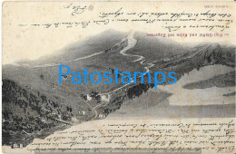 229778 SWITZERLAND RIGI STAFFEL VIEW PARTIAL SPOTTED CIRCULATED TO BRAZIL POSTAL POSTCARD - Other & Unclassified