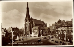 CPA Bury Nordwestengland, Pfarrkirche, Stadtzentrum - Sonstige & Ohne Zuordnung