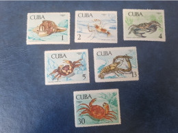 CUBA  NEUF  1969   CRUSTACEOS //  PARFAIT  ETAT  // Avec Gomme Et Charnières-- à Completer Avec Le 3c. - Unused Stamps