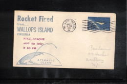 USA 1962 Space / Weltraum Rocket Nike-Apache Fired From Wallops Island Interesting Cover - United States