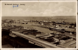 CPA Saint Helier Kanalinsel Jersey, Hafen - Autres & Non Classés