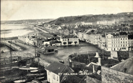 CPA Saint Helier Kanalinsel Jersey, Blick über Die Dächer Der Stadt - Autres & Non Classés
