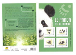 COLLECTOR - Le Panda Est Herbivore  - 4 Timbres à Valeur Permanente ( C 20) - Collectors