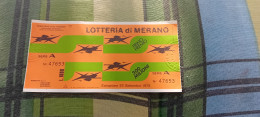 BIGLIETTO LOTTERIA DI MERANO  1979 - Lottery Tickets