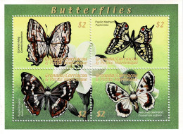 GRENADA 2000 Mi 3231-3234 BUTTERFLIES MINT MINIATURE SHEET ** - Schmetterlinge
