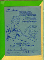 PROTEGE CAHIER : Essence ALGERIENNE  Pastilles Mon Leon   (enfant Alité ) Bleu (Cote  425A / 149 ) - Book Covers
