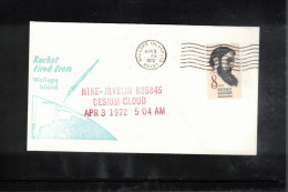 USA 1972 Space / Weltraum Rocket Nike-Javelin Fired From Wallops Island Interesting Cover - USA