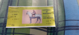 BIGLIETTO LOTTERIA DI MERANO  1982 - Billets De Loterie