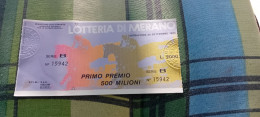 BIGLIETTO LOTTERIA DI MERANO  1983 - Biglietti Della Lotteria