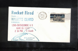 USA 1972 Space / Weltraum Rocket LOKI-DATASONDE Fired From Wallops Island Interesting Cover - Etats-Unis