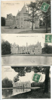 LOT 3 CPA Voyagé 1915 * BONNÉTABLE Le Château Vue D'ensemble & Le Château Et Le Lac - Bonnetable